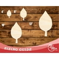thumbnail image 3 of Unfinished Wood Simple Fall Leaf Shape 20" / 1/2", 3 of 3