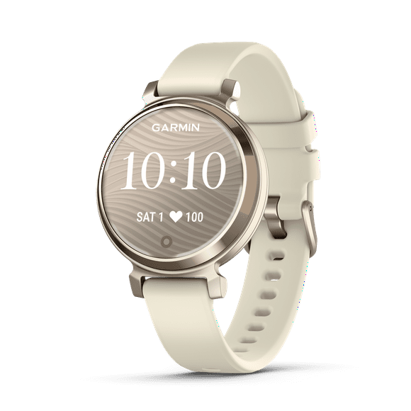 Garmin Lily 2 Stylish SmartWatch - Cream Gold Case with Coconut Silicone Band