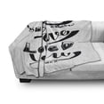 thumbnail image 3 of Black and White Soft Flannel Fleece Throw Blanket, Love Each Other as I Loved You Western Lettering Illustration, Cozy Plush for Indoor and Outdoor Use, 50" x 60", White and Black, by Ambesonne, 3 of 6