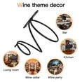 thumbnail image 2 of BiJun Wine Wall Holder, Wall Mounted Wine Rack, Metal Wine Bottle Display Holder for Wine Storage Wall Wine Theme Decor, Black (Downward Style)6 Pcs, 2 of 7