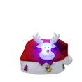thumbnail image 2 of 3 sombreros de luminiscencia navideña Papá Noel muñeco de nieve reno sombrero de fiesta de Navidad conjunto de fiesta de Navidad suave y cómodo con luz Led, 2 of 5