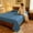 Blue, variant on Summer Double-Layer Gauze Polyester Bed Sheet, 48" x 91" Waterproof Wrinkle-Resistant Dormitory Bedding, Colorfast Stain-Resistive Sleek Soft Fabric, Multiple Colors