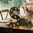 thumbnail image 6 of Efavormart Antique Black Industrial Style Letter "S", Vintage Style Alphabet Letter - 9", 6 of 9