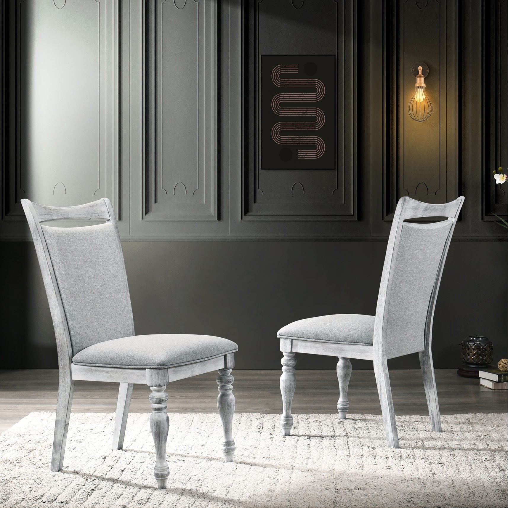 polyester blend upholstered versatile gray product