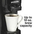 thumbnail image 5 of Proctor Silex Single Serve Coffee Maker, Compatible with Ground Coffee & Pods, Matte Black, 5 of 8