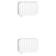 thumbnail image 4 of Matsuzay Soporte de esponja para cocina, baño, fregadero antideslizante, de almacenamiento, caja de drenaje reutilizable, bandeja de baño, Blanco 2Conjunto, 4 of 6