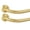Warm Gold-28-48" & 2PCS, variant on Brushed Nickel Disc Curtain Rod 28-48" Adjustable Wrap Around Design