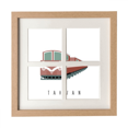 thumbnail image 1 of Viajar a Taiwán tren Pantalla de escritorio de pared de marco 4 aperturas, 1 of 4