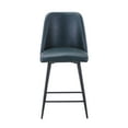 thumbnail image 2 of Jofran Maddox Mid-Century Modern Faux Leather Upholstered Counter Height Barstool (Set of 2), 2 of 8