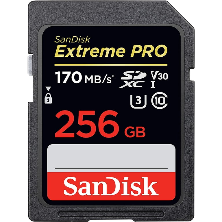 SanDisk Extreme Pro High Speed SDXC UHS-I Memory Card - 256GB