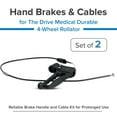 thumbnail image 3 of AlveyTech Hand Brakes & Cables for The Drive Medical Durable 4-Wheel Rollator (10257) (Set of 2), 3 of 8
