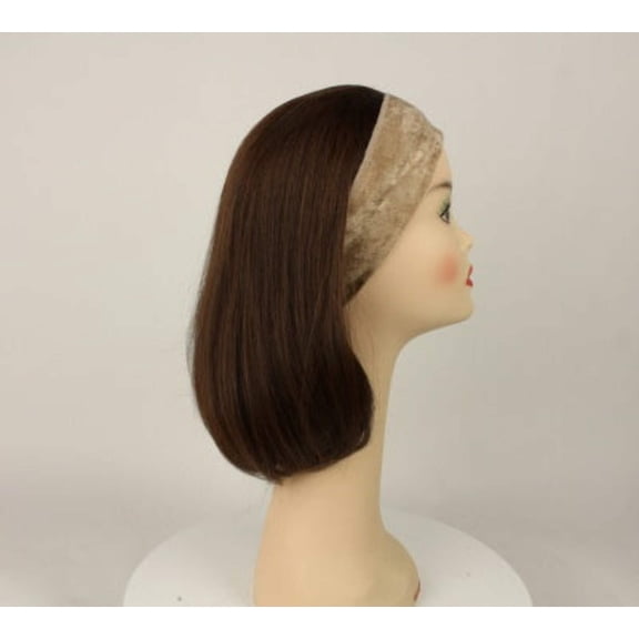 European Human Hair Freeda Wig Avalon Fall Light Brown With Reddish Highlights Size L