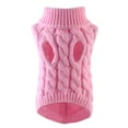 thumbnail image 6 of GASTROPOD Dog Knitted Sweaters-Turtleneck-Classic Cable Knit Dog Jumper Coat Warm Sweater Outfits for Dogs Cats in Autumn Winter Pets Jumper Sweater, 6 of 7