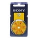 Batteries pour Aides Auditives Sony Taille 10 (PR70) – image 1 sur 1