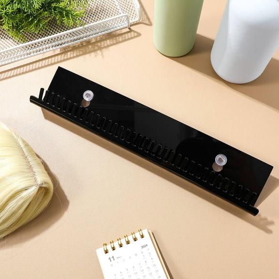 FRCOLOR Hair Extension Hanger Hanging Hair Stand Hair Extension Holder Hair Extension Display Rack Braiding Hair Rack With Storage