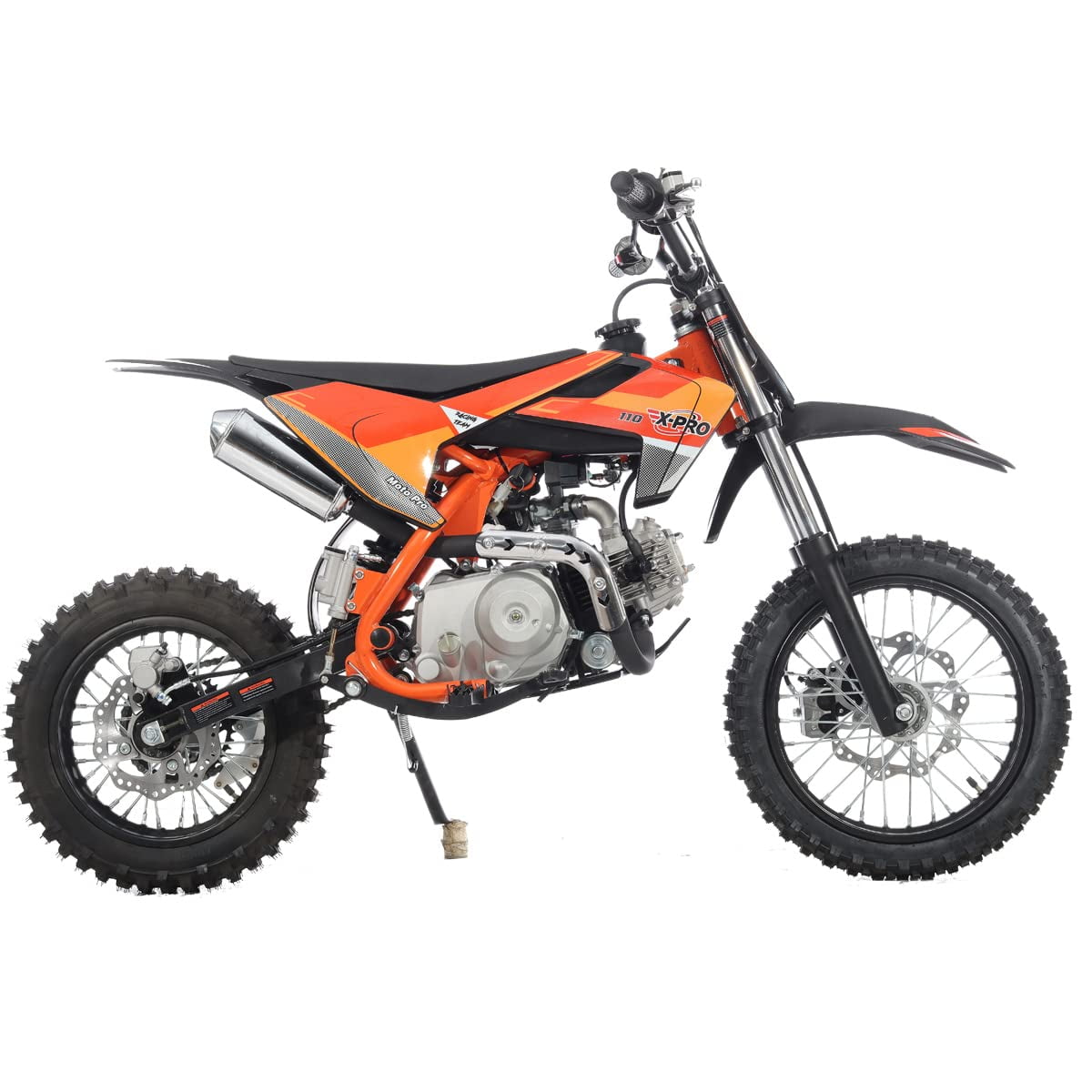 X-Pro 110cc Adults Dirt Bike, Gasoline Powered with Automatic Transmission,  Electric Start, 14\, image size:1200x1200