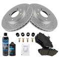 thumbnail image 2 of TRQ Front Ceramic Brake Pad & Performance Rotor Kit w/Fluids for VW Jetta BKA21436 Fits select: 1996-1999 VOLKSWAGEN JETTA, 1997-2002 VOLKSWAGEN CABRIO, 2 of 6