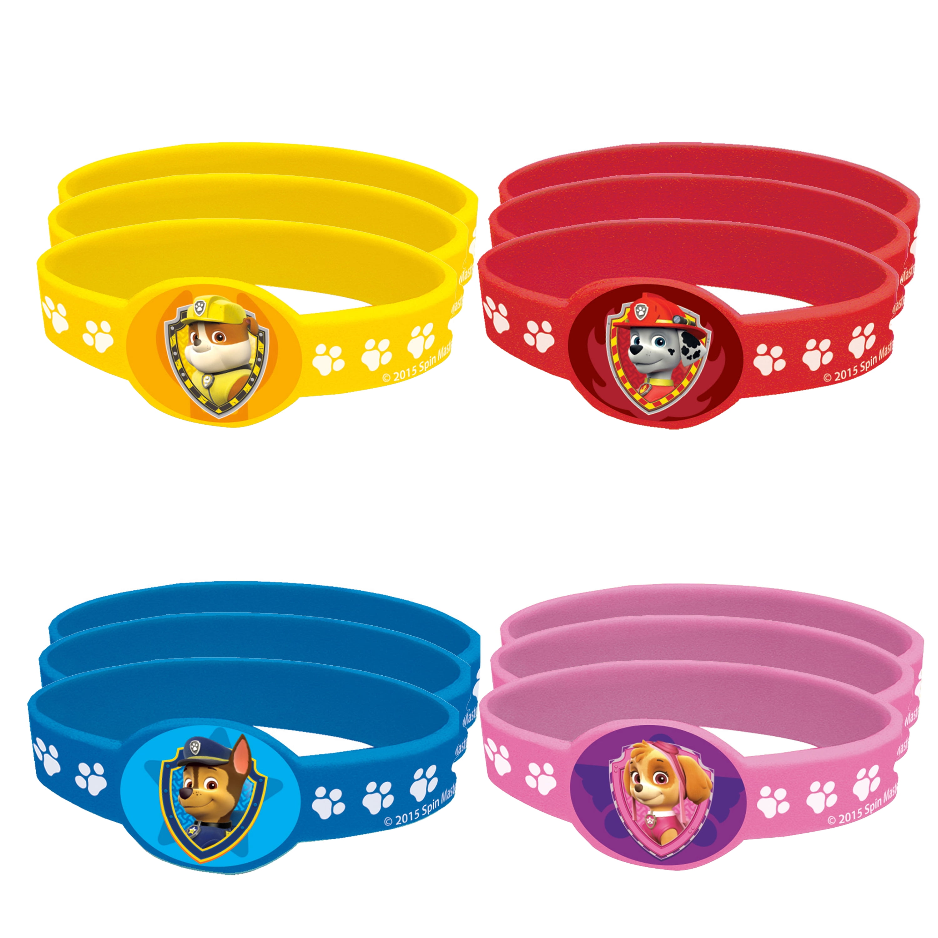 Rubber PAW Patrol Bracelet Party Favors, 12ct