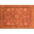 thumbnail image 1 of Ahgly Company Indoor Rectangle Abstract Orange Modern Area Rugs, 4' x 6', 1 of 4