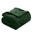 thumbnail image 5 of Sage Green Fleece Throw Blanket 50”×60” for Couch Sofa Bed,Super Soft Cozy Plush Microfiber Flannel Blanket with Stripes Design Lightweight for Adults,Woman,Girls, 5 of 5