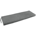 thumbnail image 1 of Blazing Needles Microsuede Bench Cushion, 51" x 19", Steel Grey, 1 of 1