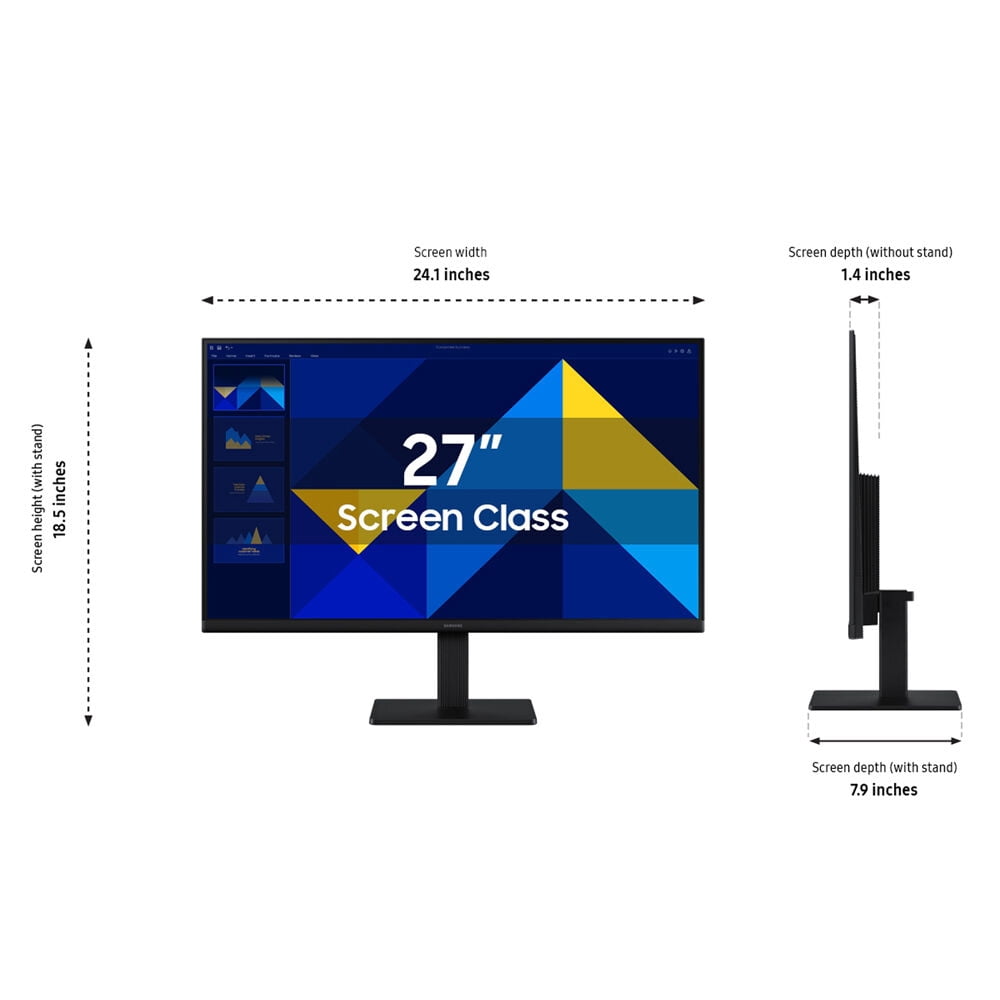 Samsung 27" Essential S3 (S30GD) FDH IPS 100Hz Monitor - LS27D300GANXZA