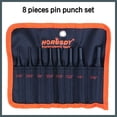 thumbnail image 3 of HORUSDY 8 Pieces Pin Punch Set, Kit Removing Repair Tool with Holder for Automotive, Watch Repair,Jewelry and Craft C41, 3 of 6
