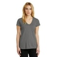thumbnail image 1 of Camiseta de manga corta con cuello en V Everyday para mujer de Alternative, níquel, talla mediana Ropa alternativa 02840MR, 1 of 1