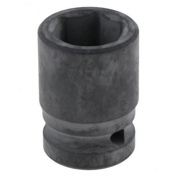 Llave de vaso de impacto métrica profunda hexagonal de 6 puntos, 2x38 mm de largo, 12,5 mm, 1/2 accionamiento, 18 mm 2 piezas