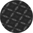 thumbnail image 1 of Ahgly Company Machine Washable Indoor Round Transitional Night Black Area Rugs, 7' Round, 1 of 7