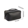 thumbnail image 3 of Leather Cosmetic Storage Bag, Large Capacity Travel Wash Bag, Multi-Function PU Leather Organizer for Toiletries & Cosmetics, Durable & Portable Design for Travel & Home Use, 3 of 6