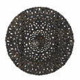 thumbnail image 3 of 24" Round Lattice Carved Solid Wood Wall Panel | Wooden Mandala Wall Hanging | Distressed Finish Wall Art | SeeThrough Carved Panel, 3 of 6