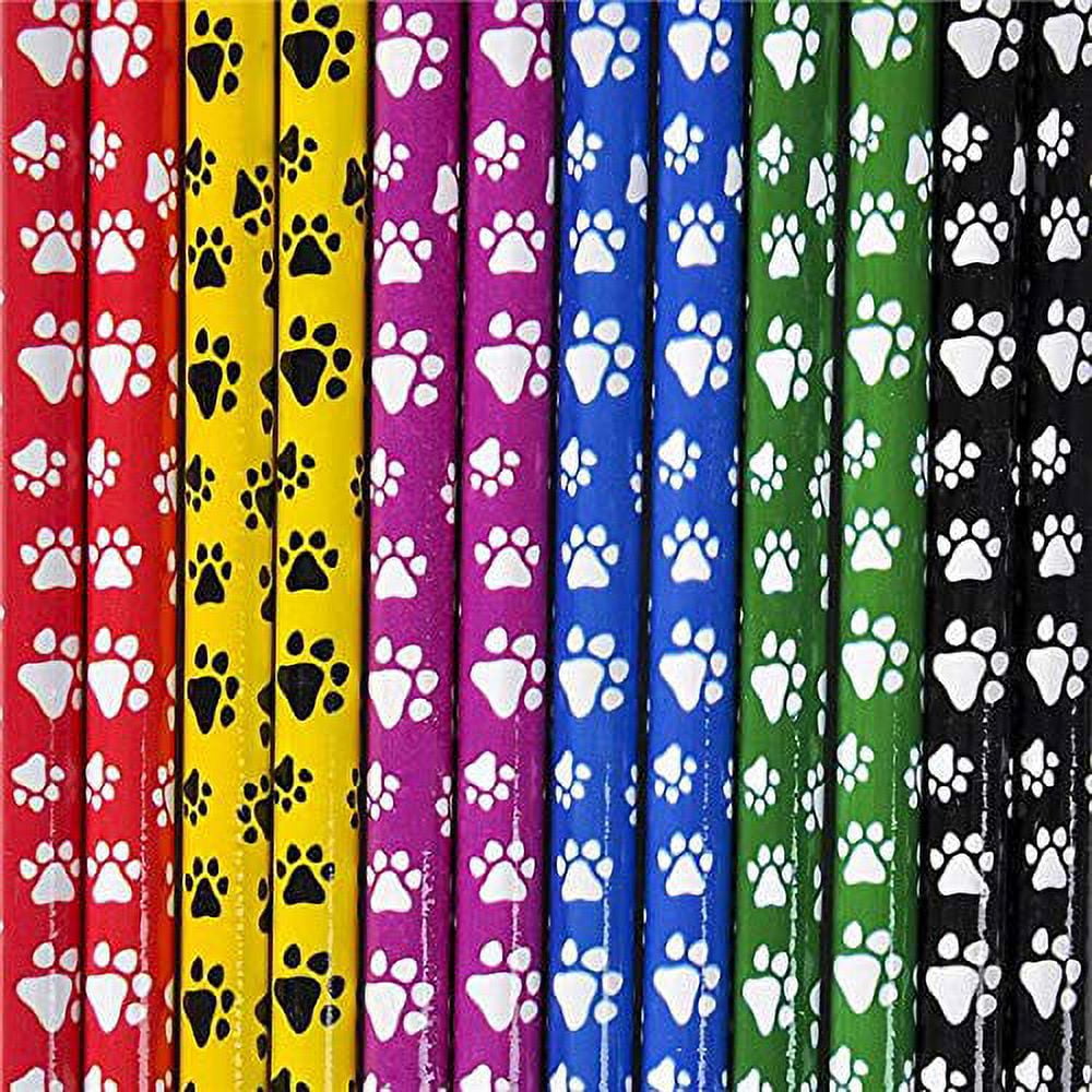 Rhode Island Novelty 7.5 Inch Paw Print Pencils, Pack of 96