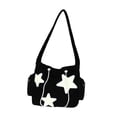 thumbnail image 4 of Bolso de hombro para mujer, bolso de moda para mujer y niña, bolso de hombro, bolso escolar, bolso de mano Negro, 4 of 7