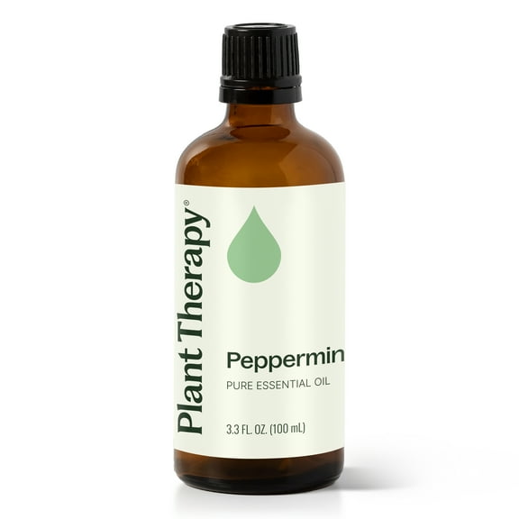 Plant Therapy Peppermint Essential Oil 100% Pure, Undiluted, Natural Aromatherapy, Therapeutic Grade 100 mL (3.3 fl oz)