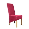 thumbnail image 1 of Rosnek Velvet Spandex Chair Covers for Dining Room, Soft Stretch Chair Protectors Slipcovers, Removable and Washable, 1 of 5