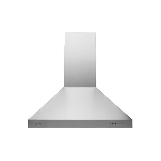 Stainless Steel Baffle Filters and Push Button Control 3 Speed Exhaust KUPPET Wall Mount Range Hood 400 CFM 