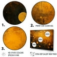 thumbnail image 3 of Designart "Solar System Space With Amber Asteroids" Our Solar System Canvas Wall Art, 3 of 7