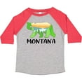 thumbnail image 3 of Inktastic Montana Lake and Trees in Bear Silhouette Boys or Girls Toddler T-Shirt, 3 of 5
