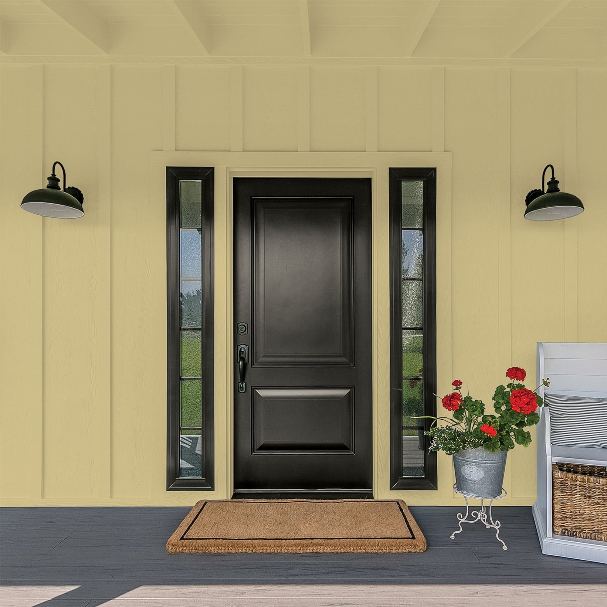 Glidden Fundamentals Nettle / Green, Flat Exterior Paint, 5 Gallon