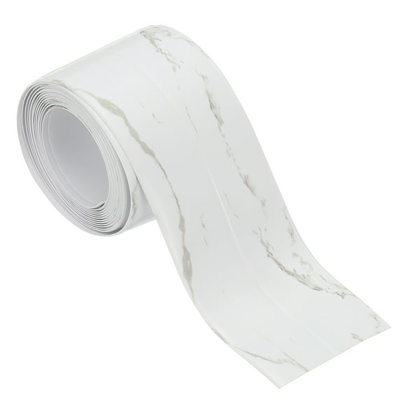 Caulk Tape Waterproof Self Adhesive Toilet Caulking Sealant Strip Bathtub Caulk Sealing Strip Tape, Marble Pattern (1.5 Inch x 5 Ft)
