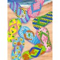 thumbnail image 1 of Diamond Painting 5D DIY Kit de taladro en forma especial parcial Zapatilla de playa (YXC695) Hugtrwg Para estrenar, 1 of 9