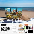 thumbnail image 5 of Kdxio Different Construction Site Vehicles for Beach Bag for Women Large Beach Tote Bag Waterproof Sandproof Swim Bag with Zipper Pockets Beach Vacation Travel, 5 of 7
