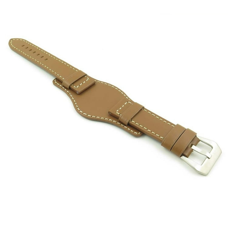 DASSARI Empire Thick Leather Bund Watch Strap