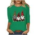 thumbnail image 2 of Abomasnow Christmas Shirts for Women Long Sleeve Crewneck Pullover Tops Funny Garden Gnome Graphic Tees for Family S-5XL, 2 of 5