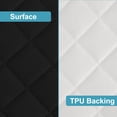 thumbnail image 3 of Kelnaro 2 Pack 24x38 Inch Black Waterproof Crib Mattress Protector – Quilted, Soft, Deep Pocket Toddler Mattress Cover, 3 of 5