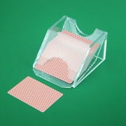 Aellinatey 1 Deck Acrylic Playing Card Dealing Shoe Playing Card Shuffler Pokers Dealer Equipment and Game Supplies Enduring