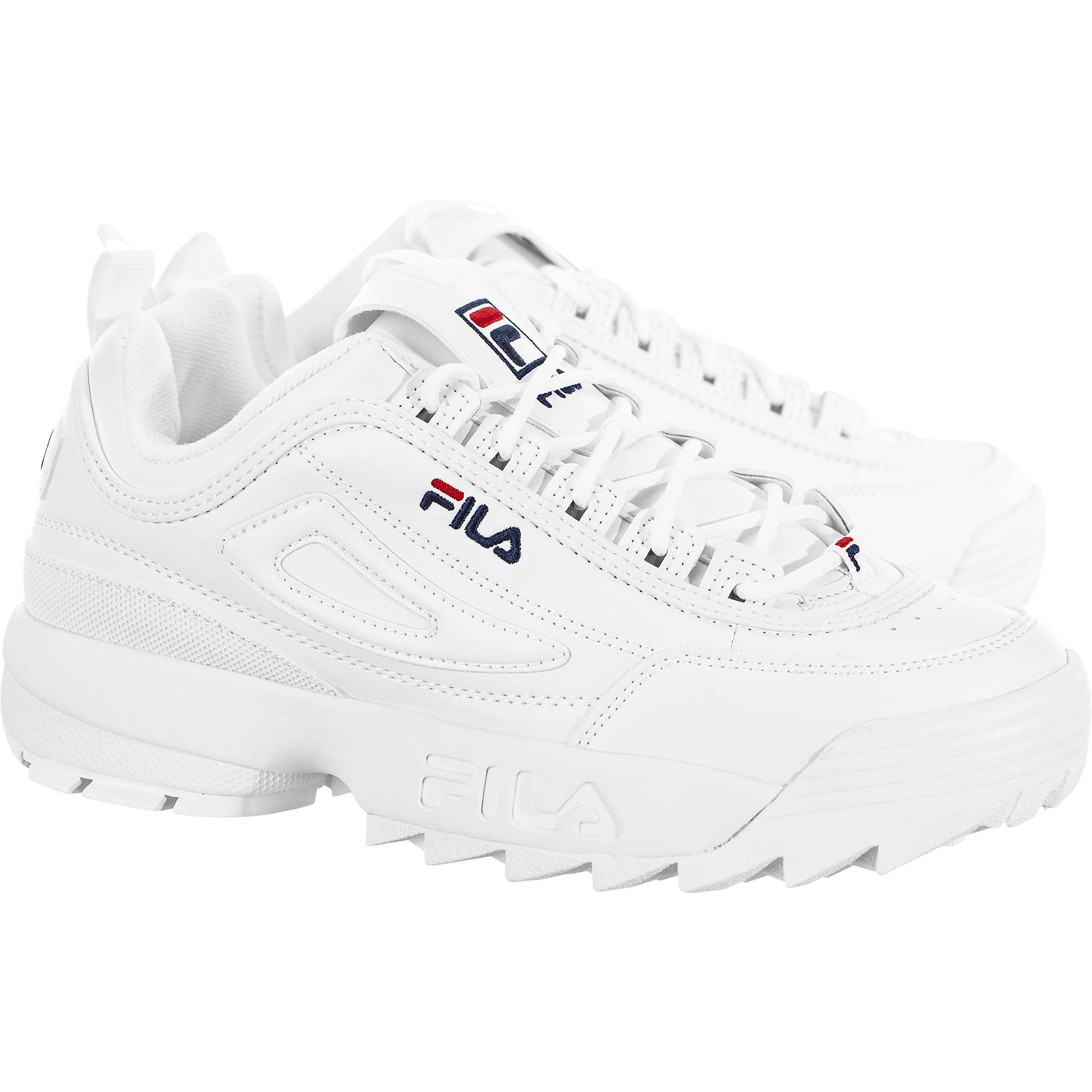Fila Disruptor II Sneaker(Little Kid) WHT/PCT/RED