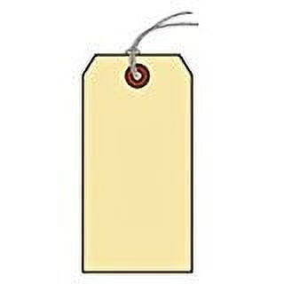Shipping Tag, Hvy. Wt., Manila, Sz #6, Box of 1000, Looped String