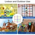 thumbnail image 6 of Climbing Cargo Net,Ninja Warrior Obstacle Course for Kids,Rope Net Ladder Monkey Bars for Rock Wall Jungle Gyms Playground Ribbon Training for Indoor and Outdoor Swing Set Tree House, 6 of 7